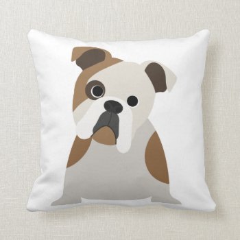 Adorable Bulldog Lover Puppy Pillow by brookechanel at Zazzle
