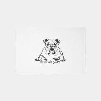 Adorable Bulldog Rug