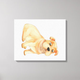 Adorable Bulldog Wall Art Pitbull Owner Gift