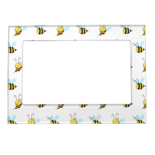 Adorable Bumble Bee Pattern Magnetic Picture Frame