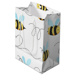 Adorable Bumble Bee Pattern Medium Gift Bag