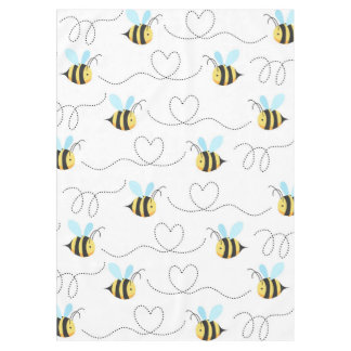 Adorable Bumble Bee Pattern Tablecloth