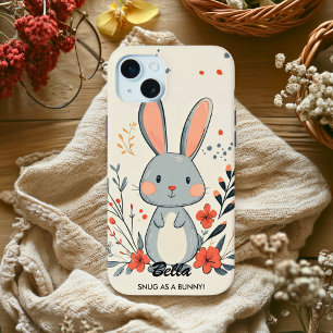 Adorable Bunny Charm - Cozy & Cute Vibes iPhone 15 Plus Case