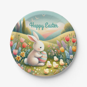 Adorable Bunny & Chicks Easter. Baby Bunny Easter, Paper Plates