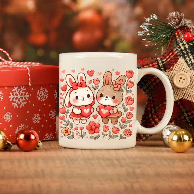 Adorable Bunny Couple Love Mug (Creator Uploaded)