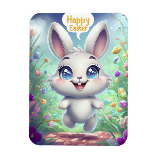 Adorable Bunny Easter Magnet