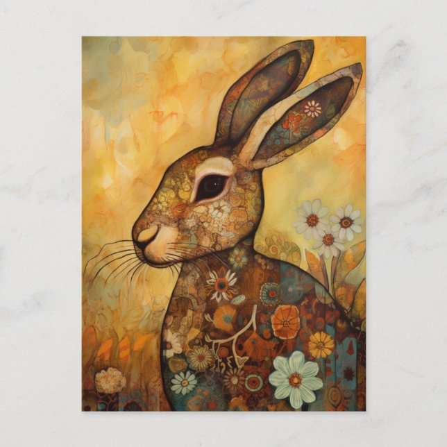 Adorable Bunny Postcard (Front)