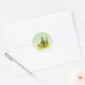 Adorable Bunny Rabbit in Grass Sticker (Envelope)