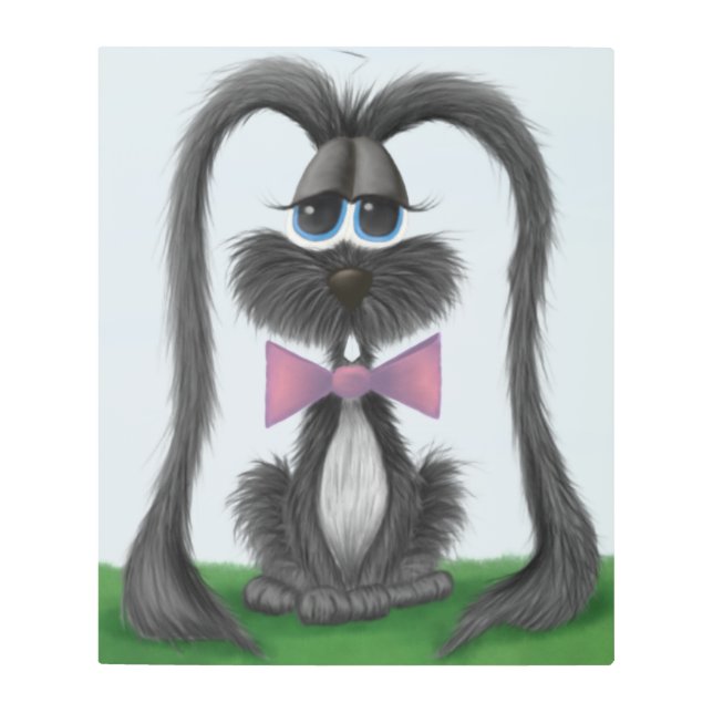 Adorable Bunny Rabbit Metal Print (Front)