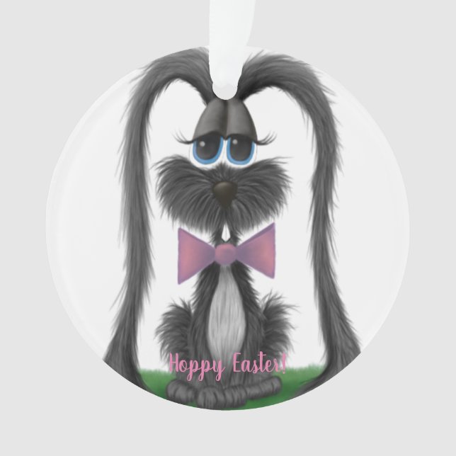 Adorable Bunny Rabbit Ornament (Front)