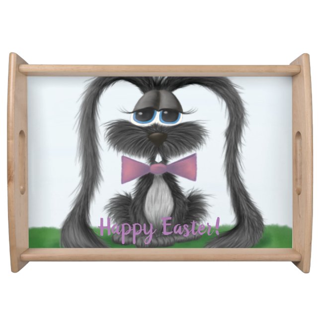 Adorable Bunny Rabbit Serving Tray (Front)