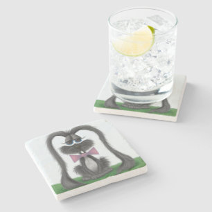 Adorable Bunny Rabbit Stone Coaster