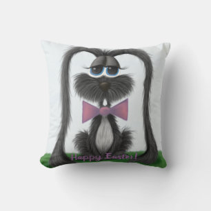 Adorable Bunny Rabbit Throw Pillow