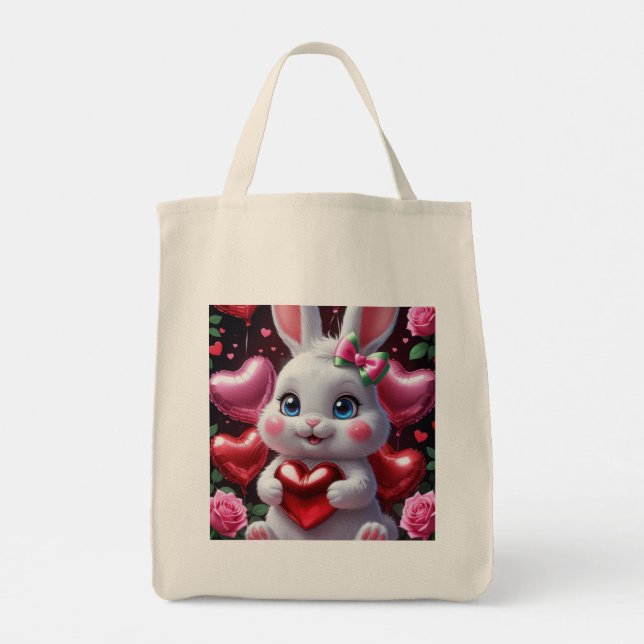 Adorable Bunny Tote Bag (Back)