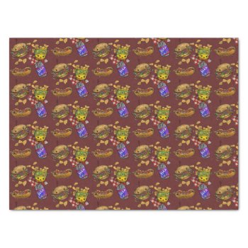 Adorable Burgers And Dogs  Tissue Paper by Shadowind_ErinCooper at Zazzle
