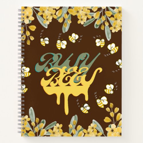 Adorable Busy Bees Honey Drops Decoration Notebook