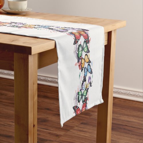 Adorable Butterflies Short Table Runner