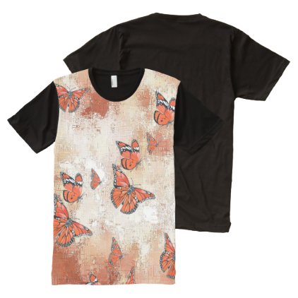 Adorable Butterflies, terra All-Over-Print Shirt