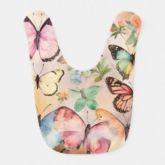 "Adorable Butterfly Baby Bib" Bib