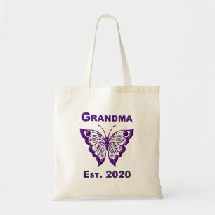 Adorable Butterfly Grandma “Est 2020” Tote Bag