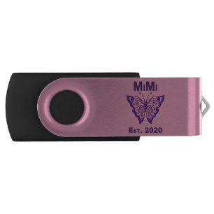 Adorable Butterfly Mimi “Est 2020” Flash Drive