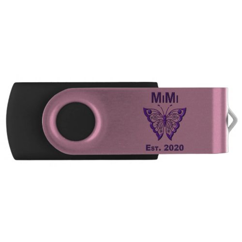 Adorable Butterfly Mimi Est 2020 Flash Drive