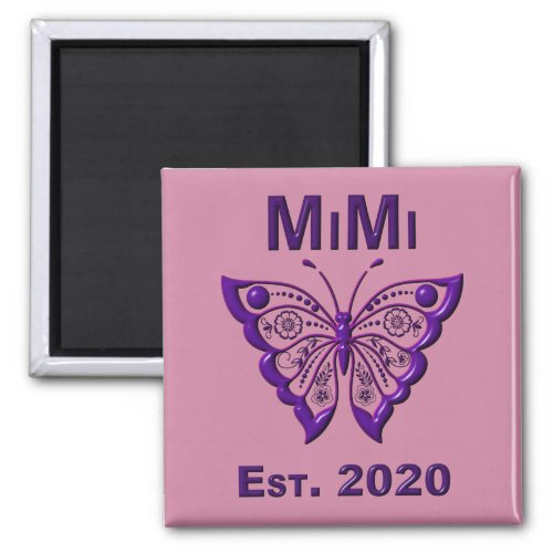 Adorable Butterfly Mimi âœEst 2020â Magnet