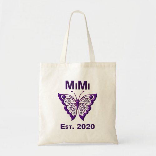 Adorable Butterfly Mimi âœEst 2020â Tote Bag