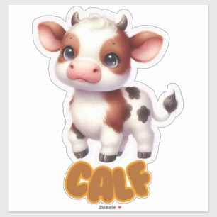 Adorable Calf for Nursery Sticker
