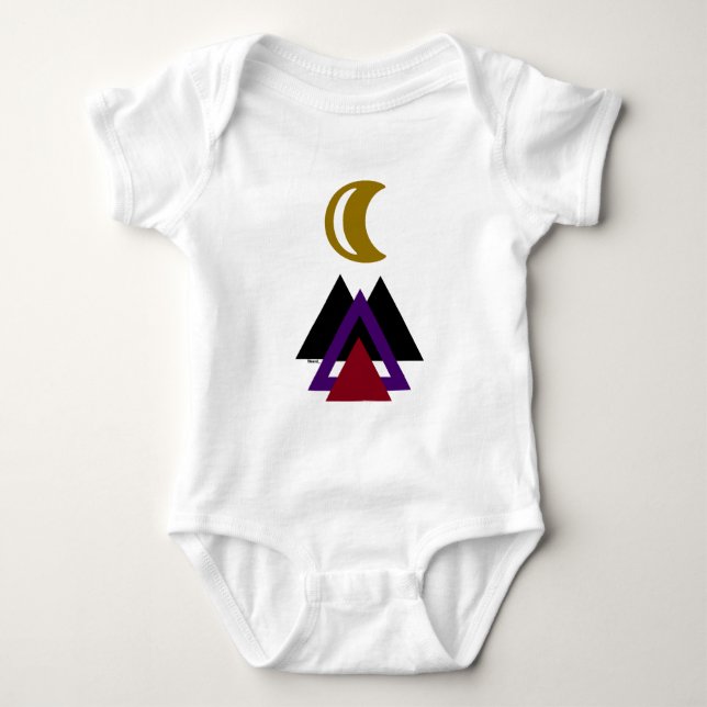 Adorable Camping Hiking Baby : Baby Bodysuit (Front)