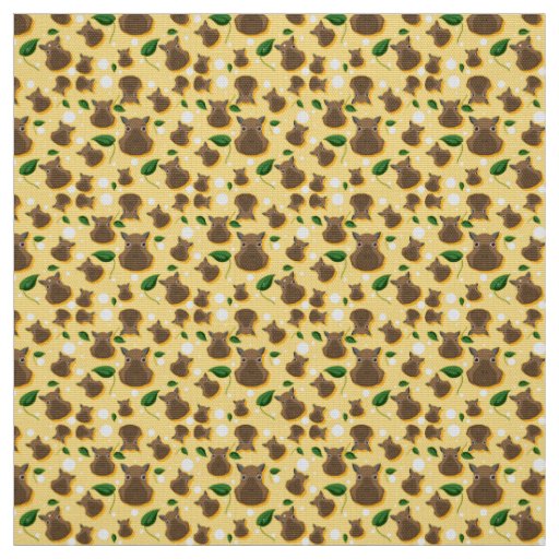 Adorable Capybara Fabric