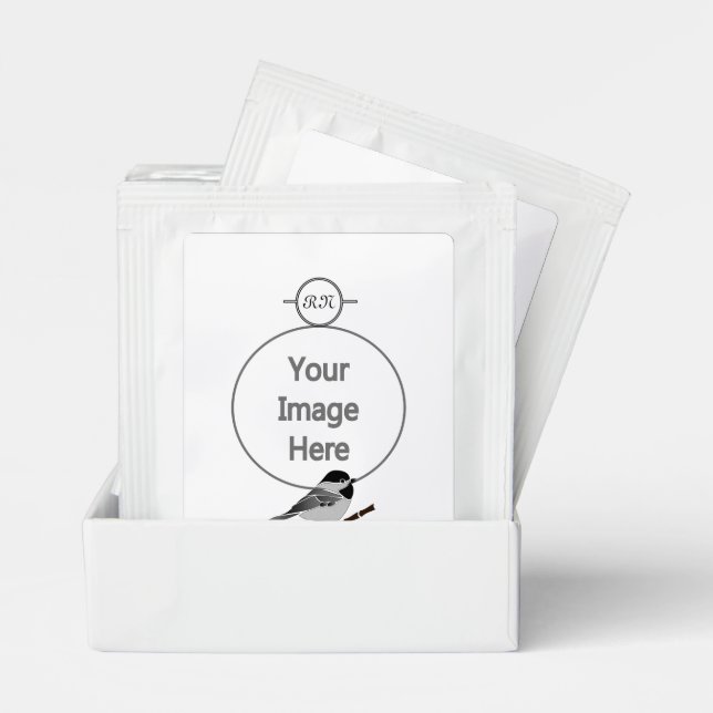 Adorable Carolina Chickadee Cartoon Tea Bag Drink Mix (Pair)