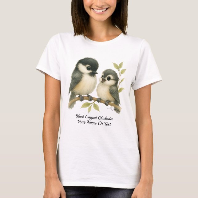 Adorable Carolina Chickadee T-Shirt (Front)