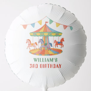 Adorable Carousel Birthday Balloon