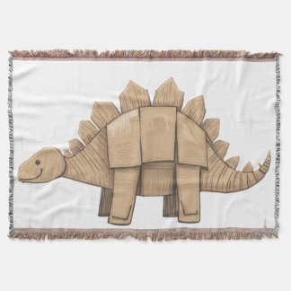 Adorable Cartoon Dinosaur Decorative Throw Blanket