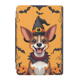 Adorable Cartoon Dog Dressed as a Witch iPad Mini Cover