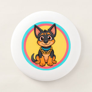 Adorable Cartoon Dog Smiling Cheerfully Wham-O Frisbee