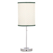 Adorable Cartoon Fox with Polka-Dot Background Table Lamp (Back)