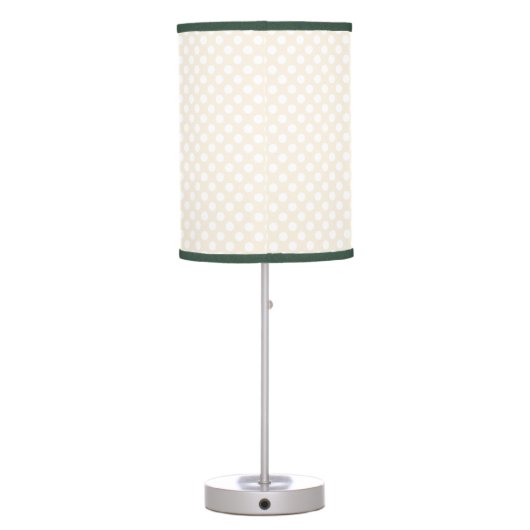 Adorable Cartoon Fox with Polka-Dot Background Table Lamp (Back)