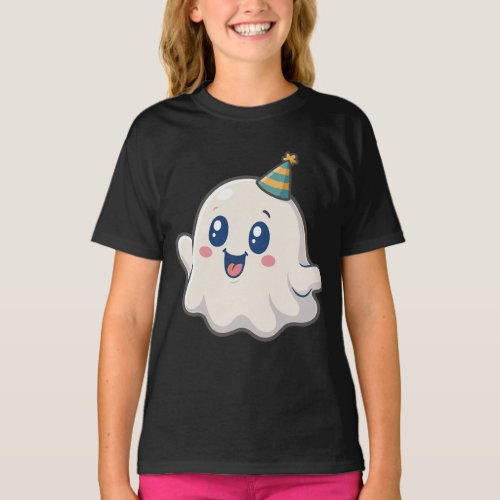 Adorable Cartoon Ghost T-Shirt