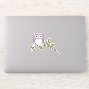 Adorable Cartoon Owl Sticker
