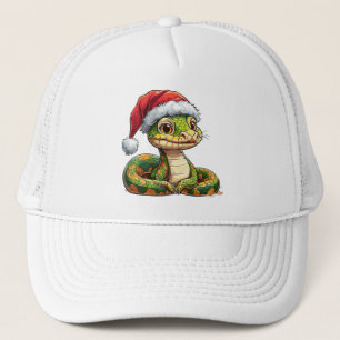 Adorable Cartoon Snake Trucker Hat