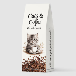 Adorable Cat and Coffee 2