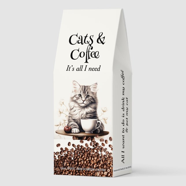 Adorable Cat and Coffee 3 (Front)
