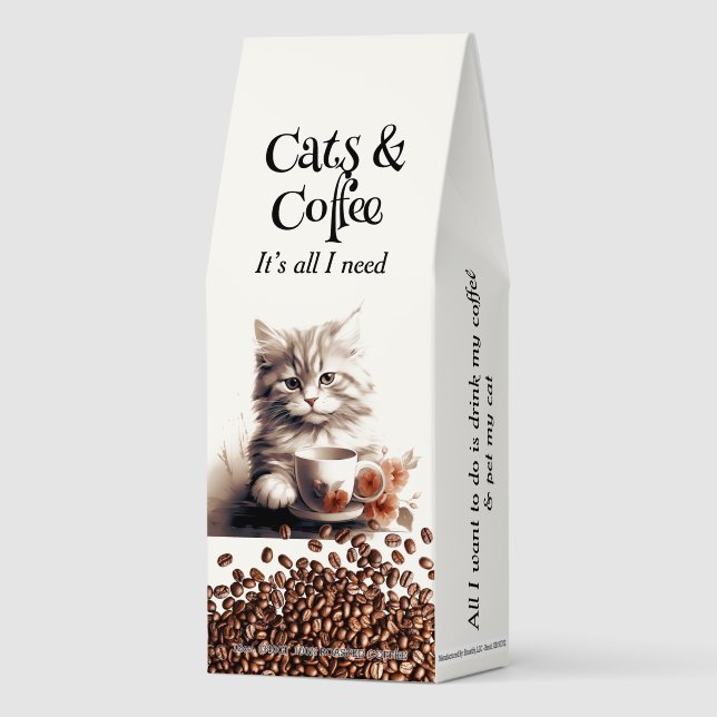 Adorable Cat and Coffee 5 (Front)