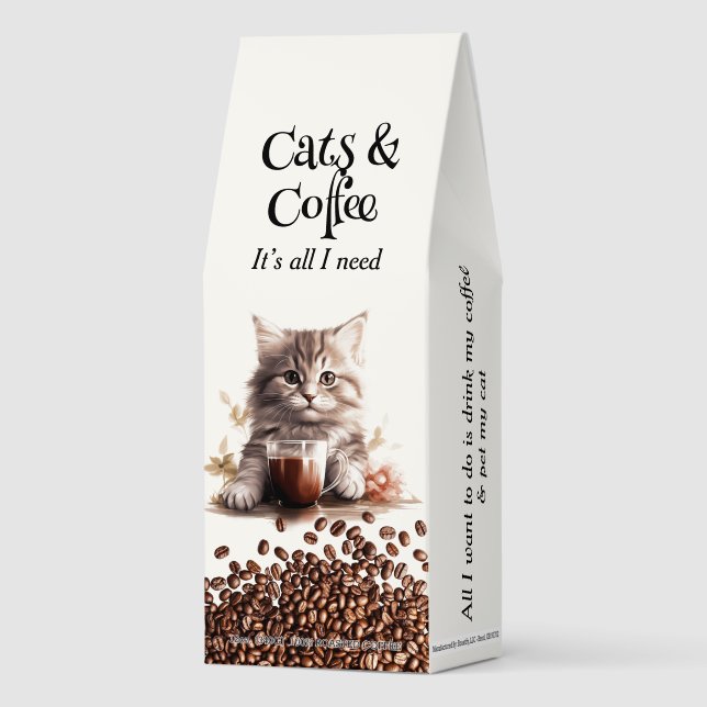 Adorable Cat and Coffee 6 (Front)