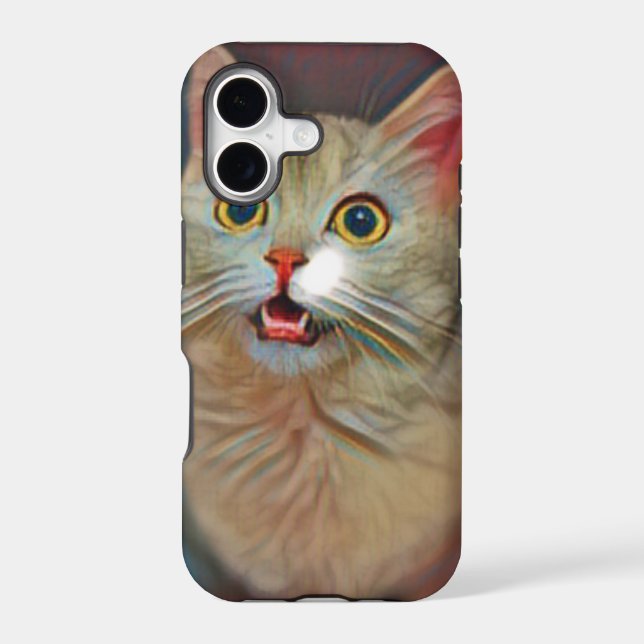 Adorable Cat Artwork Iphone Case (Back)