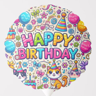 Adorable Cat Balloon for Pet Birthday