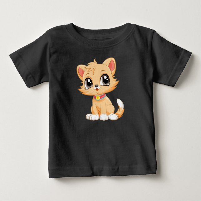 Adorable Cat Cartoon-84675 Baby T-Shirt (Front)