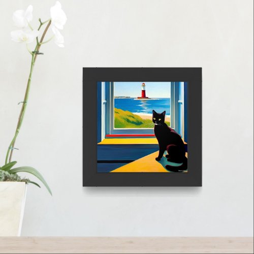 Adorable Cat Framed Art
